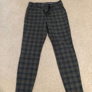American Eagle Plaid Skinny Pants